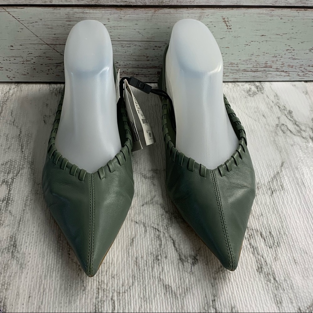 Zara Flat Soft Leather Shoes - Picture 7 of 14